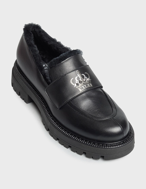 черные Лоферы Mara T358_black