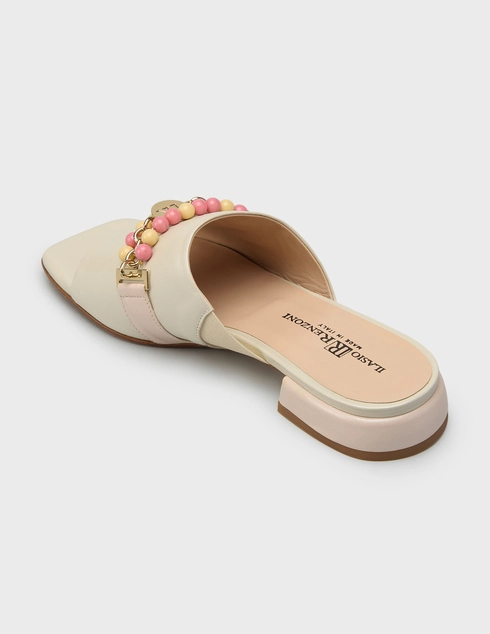 женские бежевые Шлепанцы Ilasio Renzoni 8401_beige - фото-2