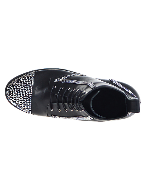 женские черные кожаные Ботинки Sebastian AGR-7155-black - фото-5