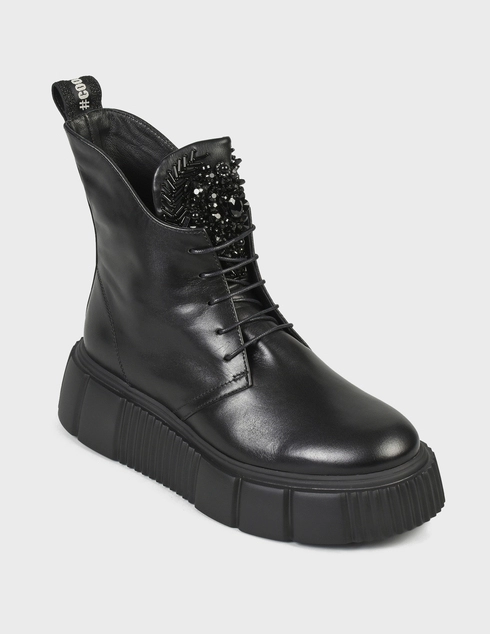 женские черные Ботинки Pertini 212W31382D1 - фото-2