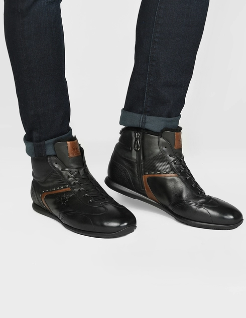 черные Ботинки La Martina N6061_black