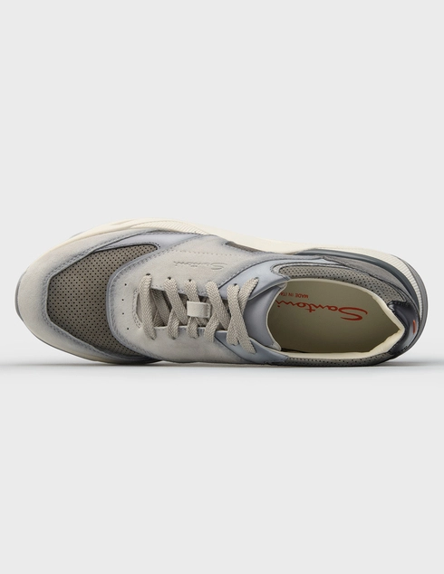серые мужские Кроссовки Santoni 22112_gray 40170 грн