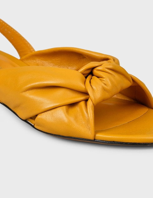 женские желтые кожаные Босоножки Bruno Premi BZ2101X-yellow - фото-5