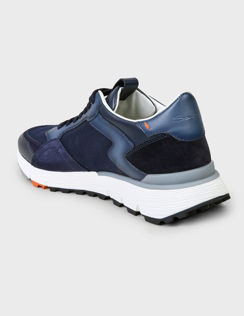 мужские синие Кроссовки Santoni Sant-AW20-MBCR21297BGRGJXNU60-blue - фото-2