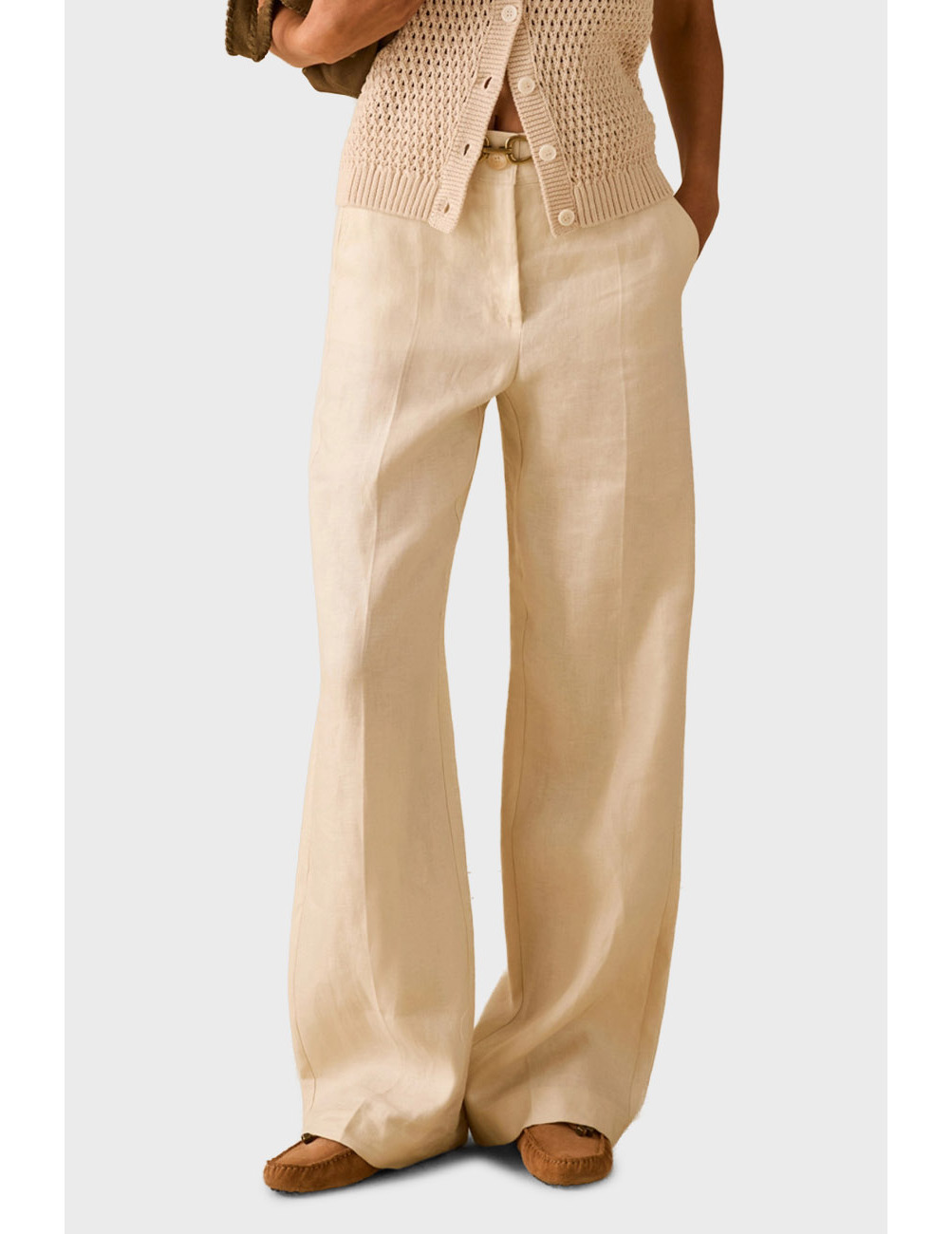 

Брюки, Молочный;бежевый