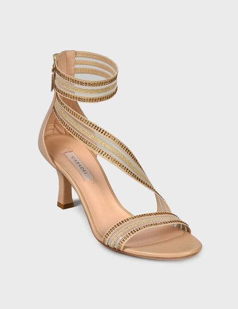 бежевые Босоножки Casadei 741-beige