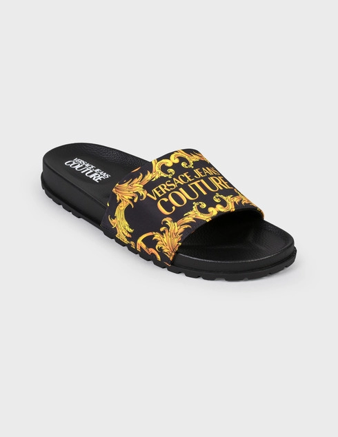 черные Шлепанцы Versace Jeans Couture E0YWASQ4-71626-M27-black