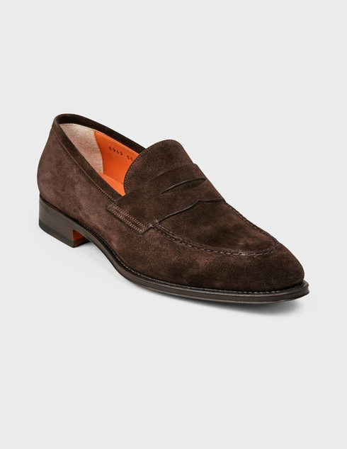 коричневые Лоферы Santoni Sant-MCDU06949XB2IROVT50-brown