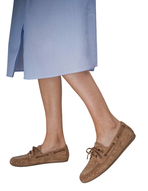 женские коричневые замшевые Мокасины Kennel & Schmenger 214107.0120.2120 - фото-5