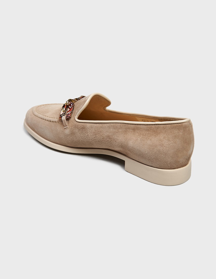 женские бежевые Лоферы Brunate AGR-11877_beige - фото-2