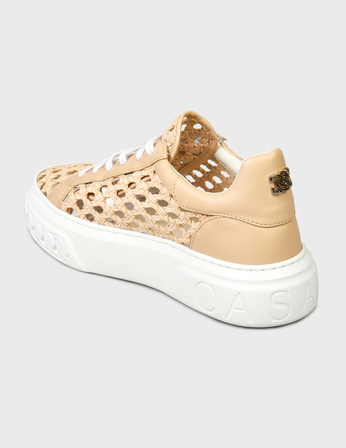 женские бежевые Кеды Casadei 151_beige - фото-2