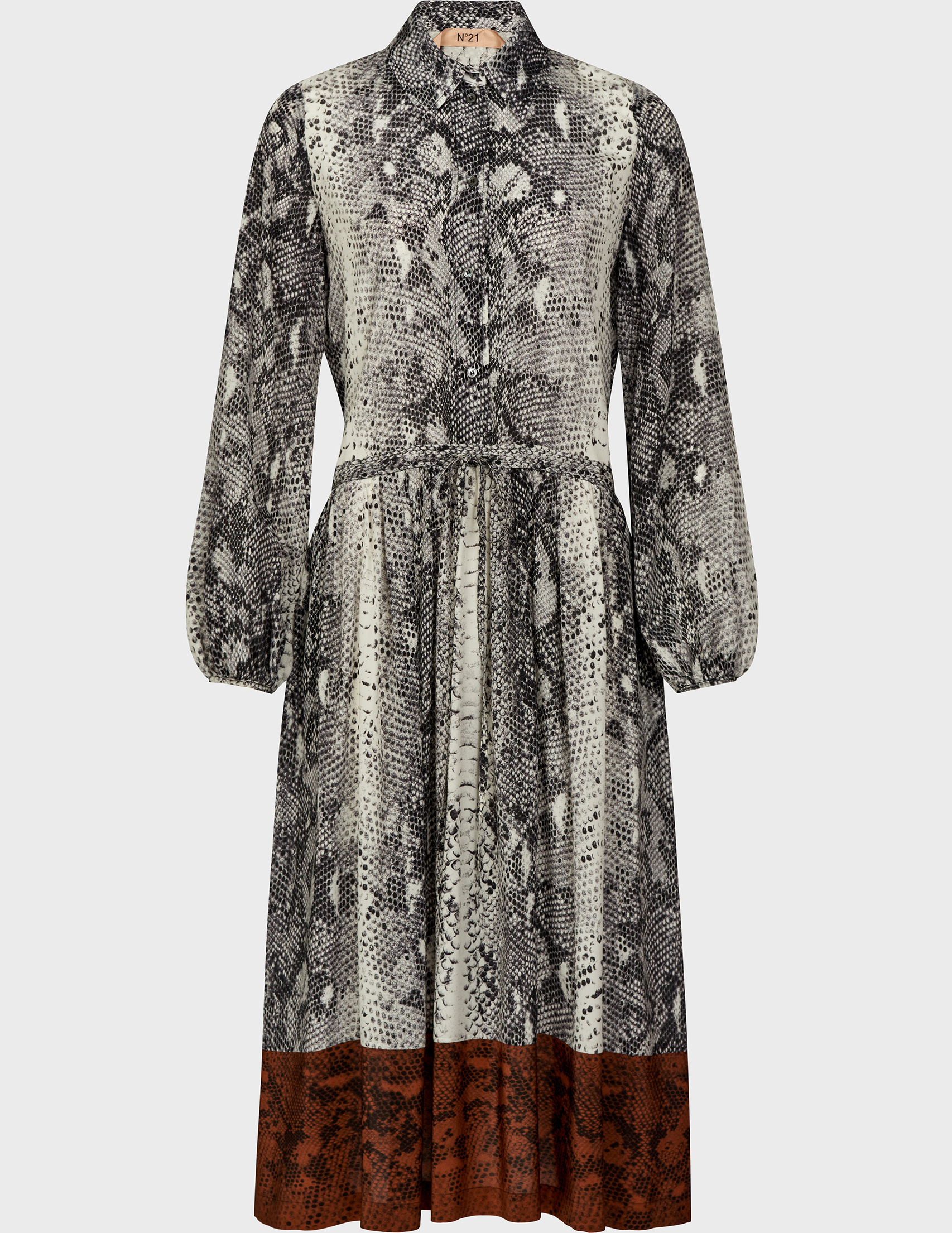 

Платье, Серый;принт