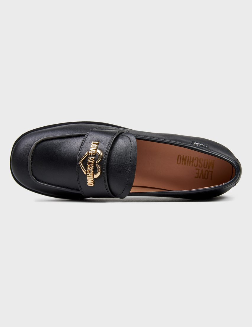 черные женские Лоферы Love Moschino 10162_black 7663 грн