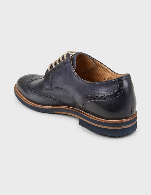 мужские синие Броги Brecos 9455 - фото-2
