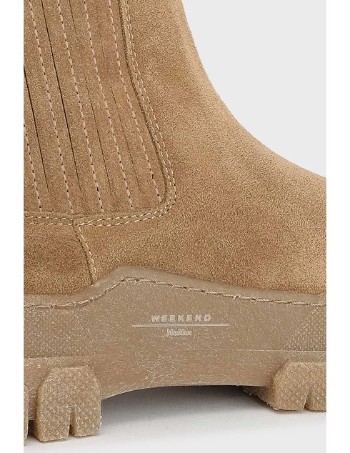 женские бежевые Ботинки Weekend Max Mara MAX_MARA_1770 - фото-2