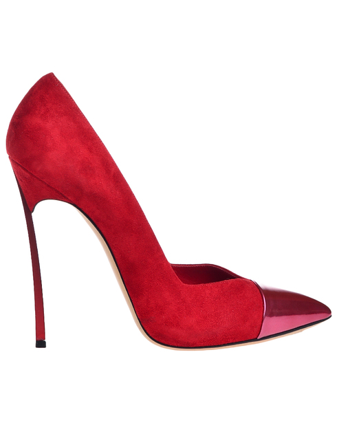 женские красные Туфли Casadei Т-213-laminat_red - фото-2