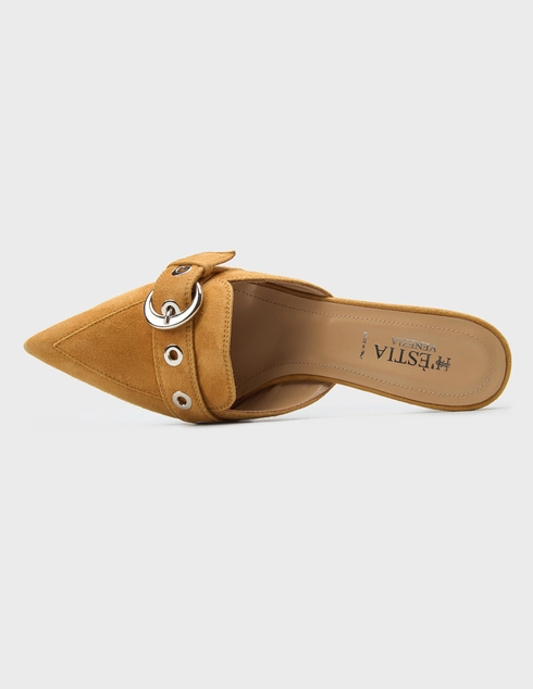 коричневые женские Шлепанцы H'estia Venezia 4523_brown 18509 грн