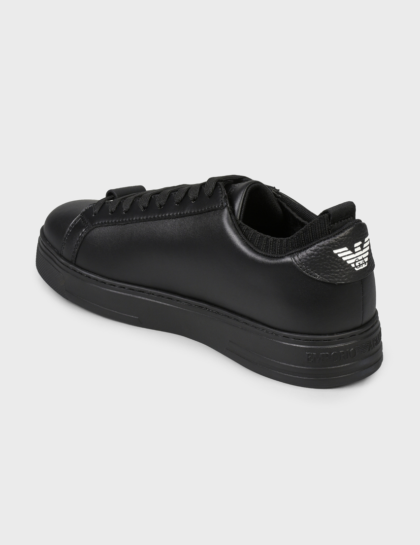 мужские черные Кеды Emporio Armani 4635-black - фото-2