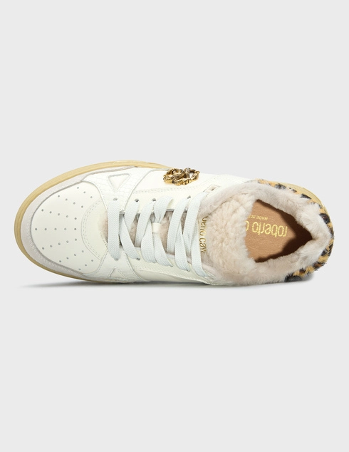 белые женские Кеды Roberto Cavalli 29616-poni-panna/leo_white 22998 грн