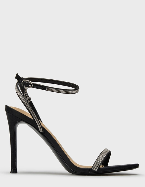 женские черные текстильные Босоножки Guess FLJCHRSAT03_white - фото-5