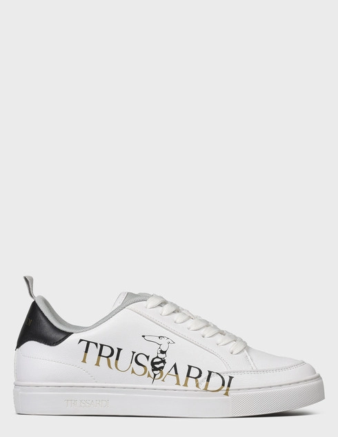 женские белые Кеды Trussardi 00748_white - фото-2