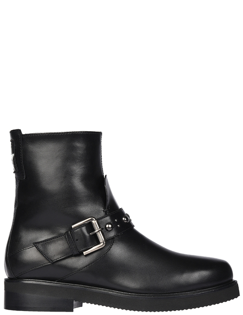 женские черные кожаные Ботинки E'clat 44346_black - фото-5