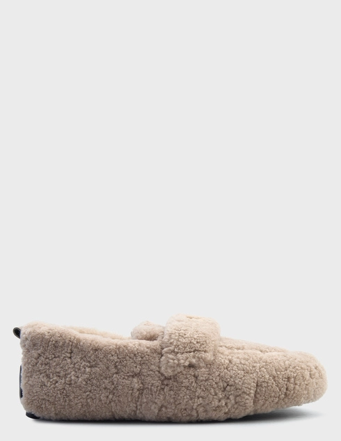 женские бежевые меховые Лоферы Helena Soretti AIRY 26/F6 - фото-5