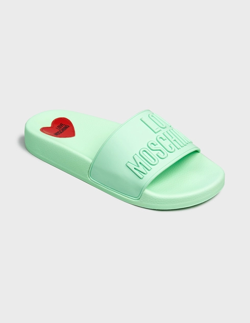 зеленые Шлепанцы Love Moschino 28052_green