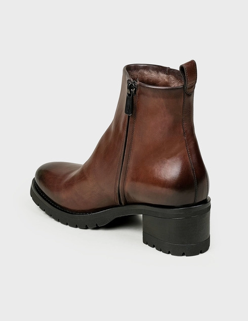 женские коричневые Полусапоги Santoni Sant-WTDY57605SMOALESS61-brown - фото-2