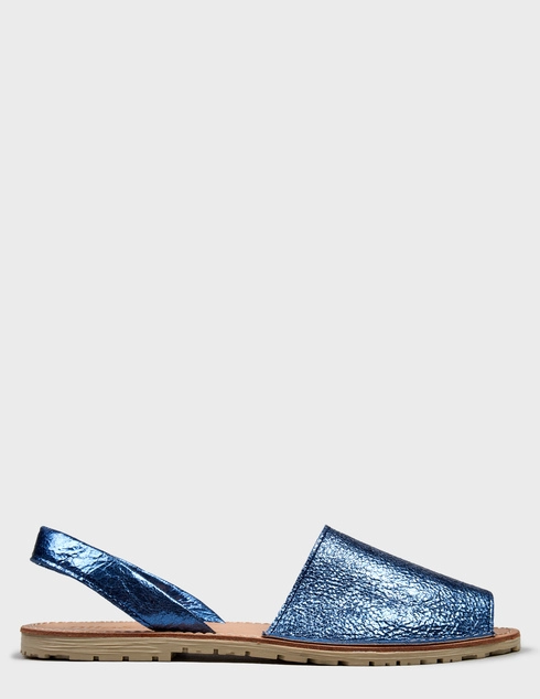 женские синие кожаные Сандалии Nila & Nila 5000-blue - фото-5