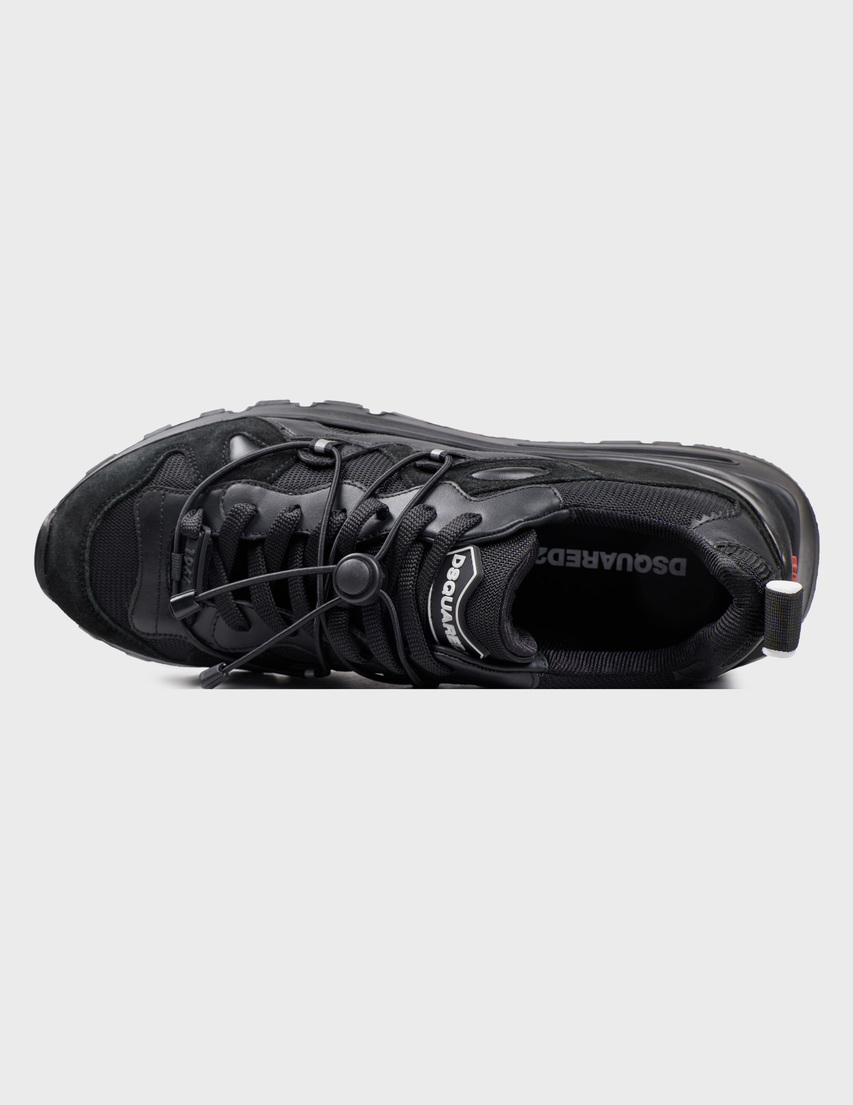 черные мужские Кроссовки Dsquared2 0280_black 24555 грн