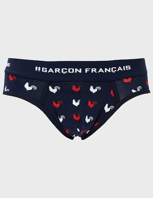 Garcon Francais Slip18-Tricolore-coqs-blue фото-1