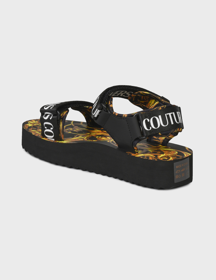 женские черные Босоножки Versace Jeans Couture AGR-72VA3SX4-G89 - фото-2