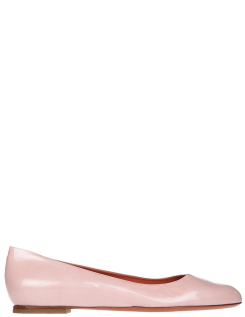 женские розовые лакированные Балетки Santoni S56527_pink - фото-5