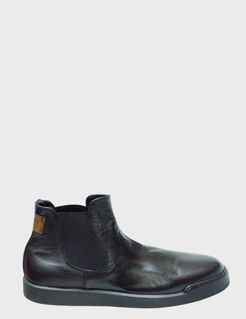 мужские черные кожаные Ботинки Roberto Botticelli 38601 - фото-5