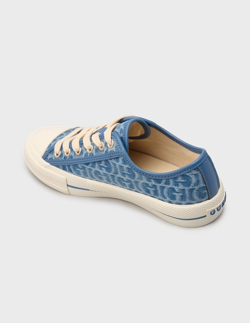 женские голубые Кеды Guess FLTC3YFAL12_blue - фото-2