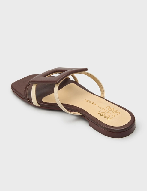 женские коричневые Шлепанцы SIANO VIA ROMA 134_brown - фото-2