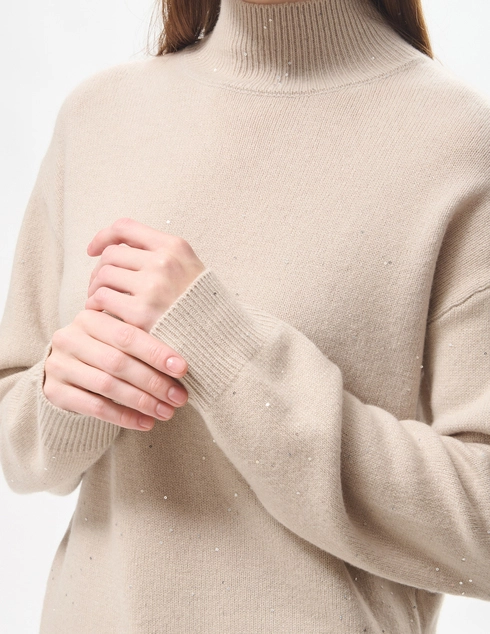 Kaos KT021-wool-paet-light-grey_beige фото-5