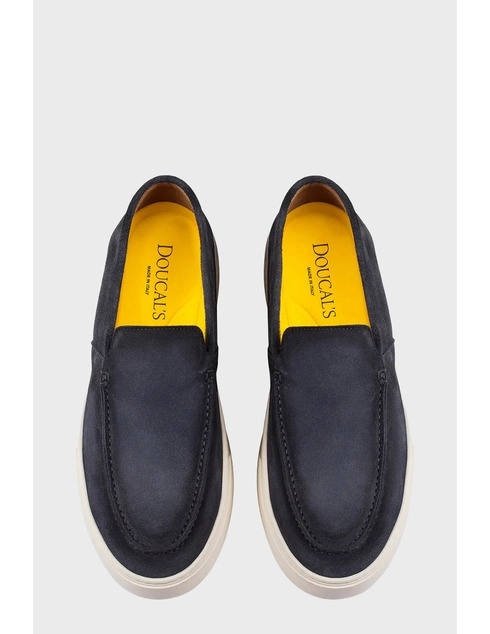 мужские синие Слипоны Doucal'S DOUCALS_249 - фото-2