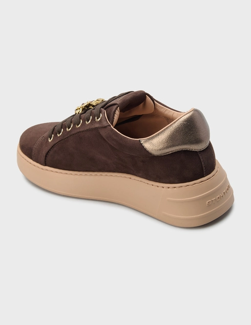 женские коричневые Кеды Stokton AGR-226-d_brown - фото-2