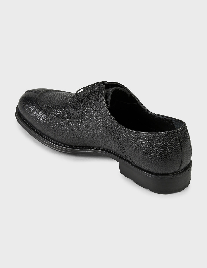 мужские черные Дерби Roberto Serpentini 4566-black - фото-2