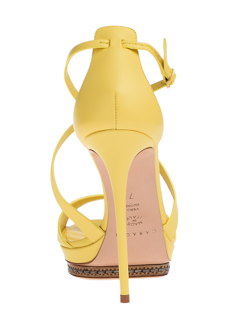 желтые женские Босоножки Casadei 850_yellow 17324 грн