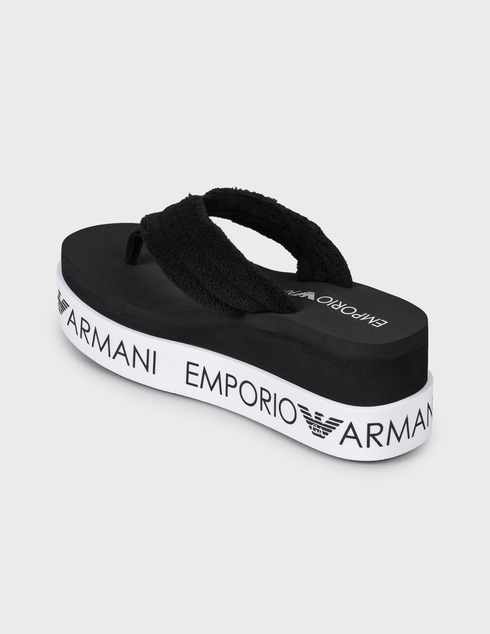 женские черные Пантолеты Emporio Armani X3QS07-XM764-N611-black - фото-2