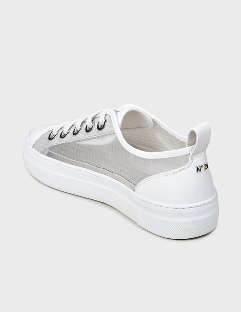 женские белые Кеды N°21 №21-00119SSS00690066-Transparent-S001-white - фото-2