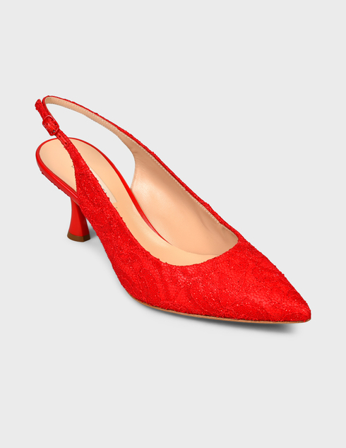 женские красные Босоножки Casadei 641-red - фото-2