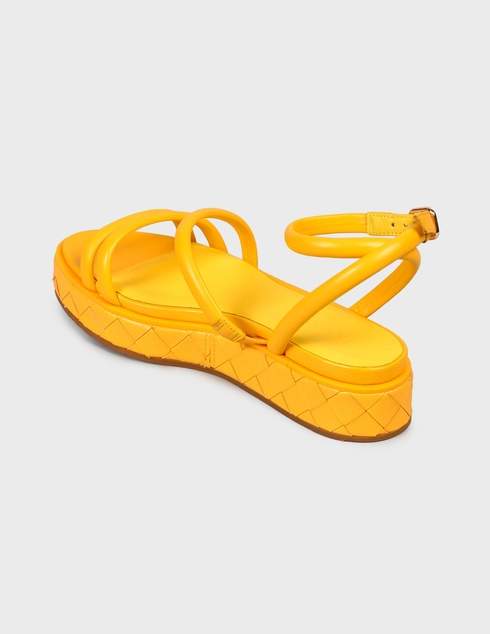 женские желтые Босоножки What For SS21WF143 - фото-2