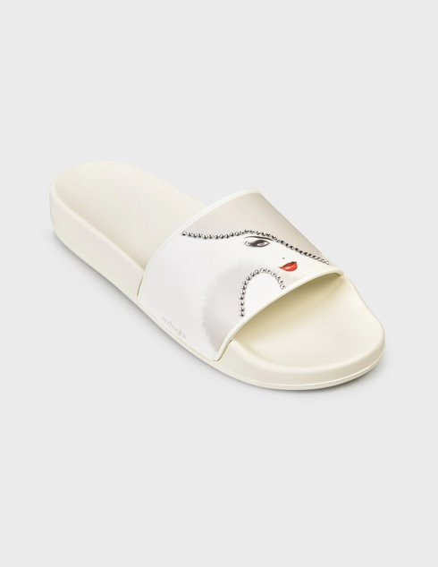 белые Шлепанцы Menghi 2068-white