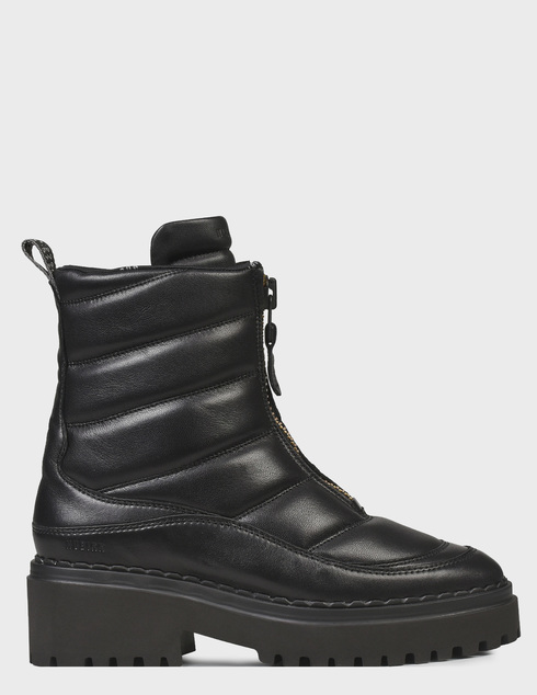 женские черные кожаные Ботинки Nubikk 21059600-black - фото-5