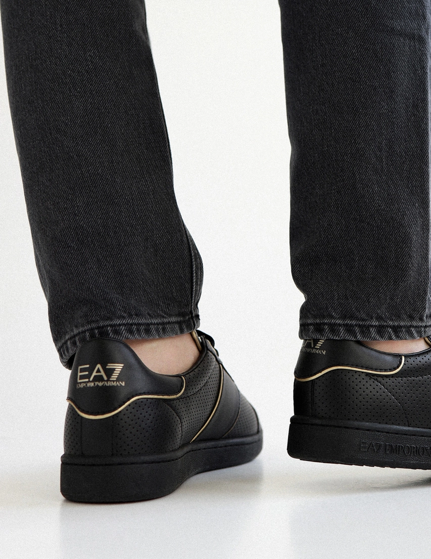 【Nori77】 Кеды Ea7 Emporio Armani ms090_black_188789 (Черный) в