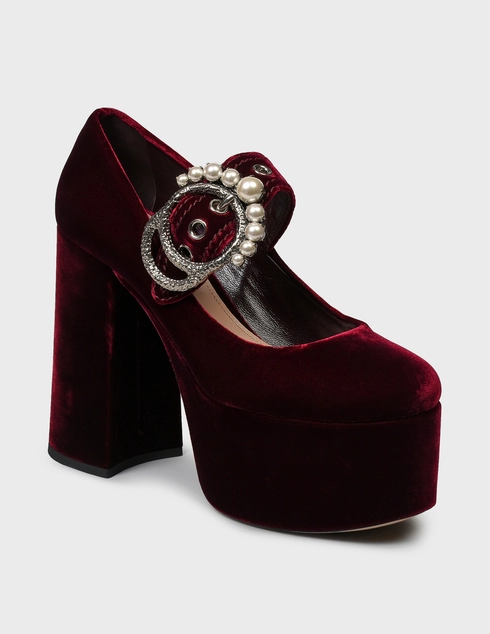 бордовые Туфли Miu Miu MIU1188BRD-bordo